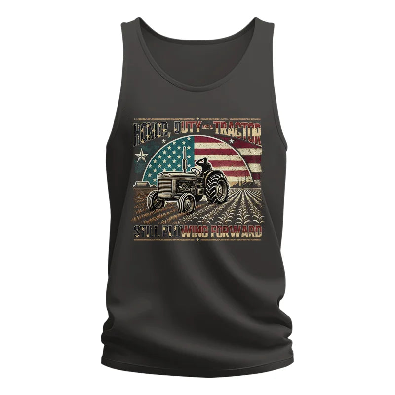 Veteran Farmer Honor Duty And A Tractor 1 - Unisex Jersey Tank