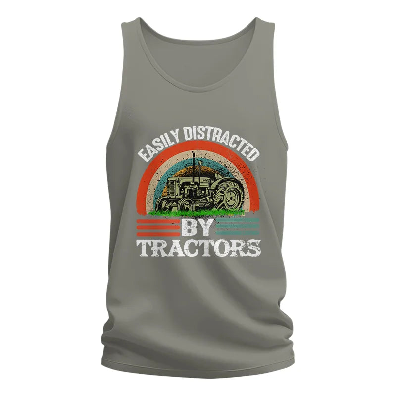 Easily Distracted By Tractors - Unisex Jersey Tank