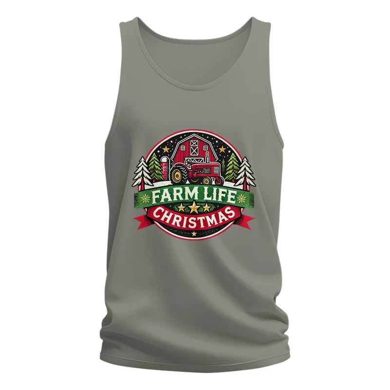 Image of Farm Life Christmas 3 - Unisex Jersey Tank