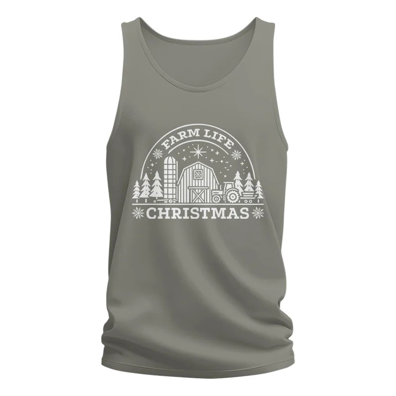 Image of Farm Life Christmas 4 - Unisex Jersey Tank