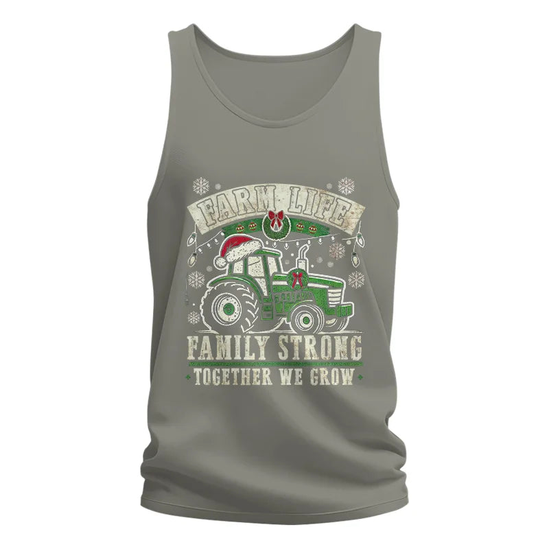 Image of Farm Life Family Strong Together We Grow - Unisex Jersey Tank