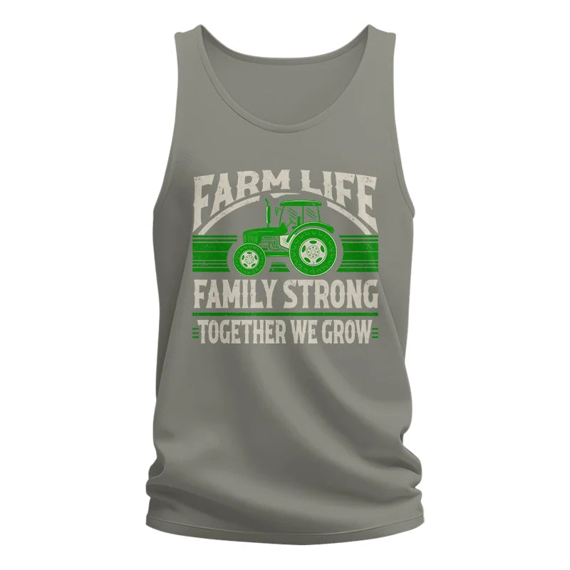 Farm life Family Strong_Together We grow - Unisex Jersey Tank