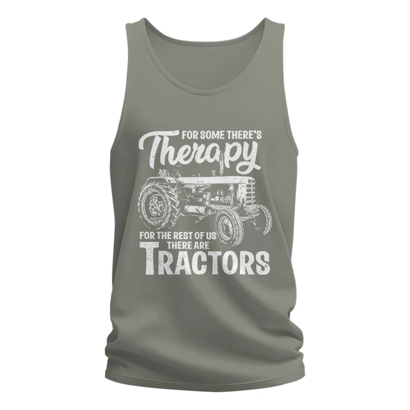 Funny Farmer Therapy Vintage Tractor Lover - Unisex Jersey Tank