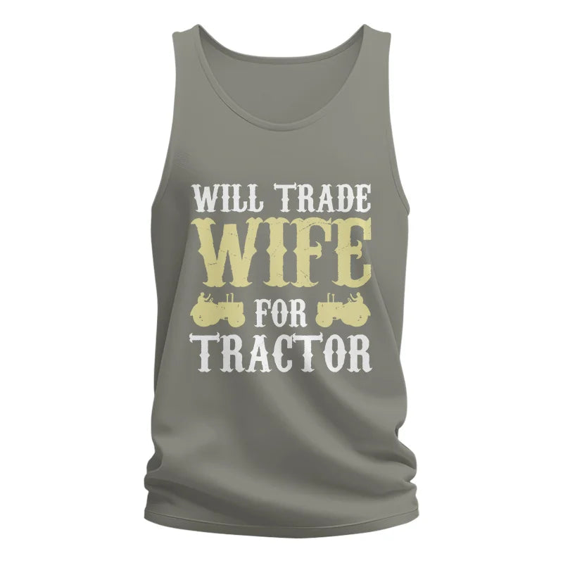 Funny Will Trade Wife For Tractor - Unisex Jersey Tank