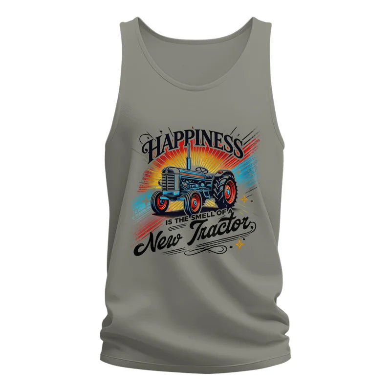 Image of Happiness Is The Smell Of A New Tractor - Unisex Jersey Tank