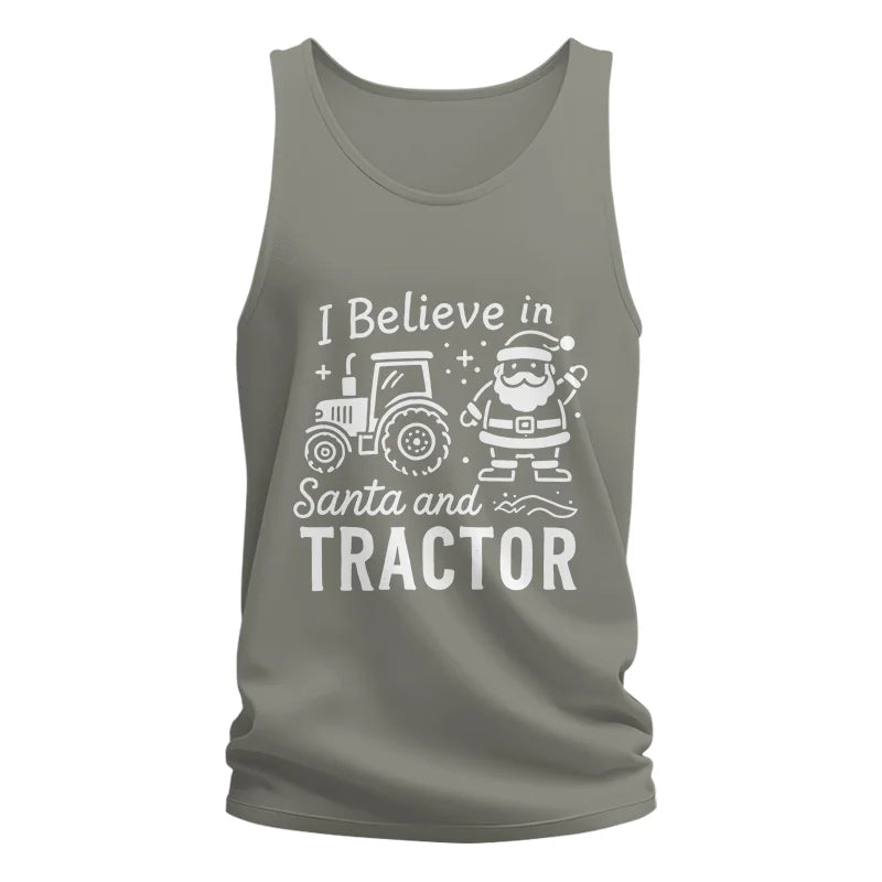 Image of I Believe In Santa And Tractor - Unisex Jersey Tank