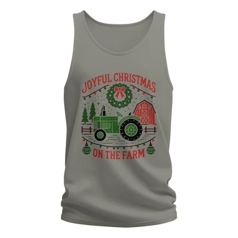 Image of Joyful Christmas On The Farm 3 - Unisex Jersey Tank