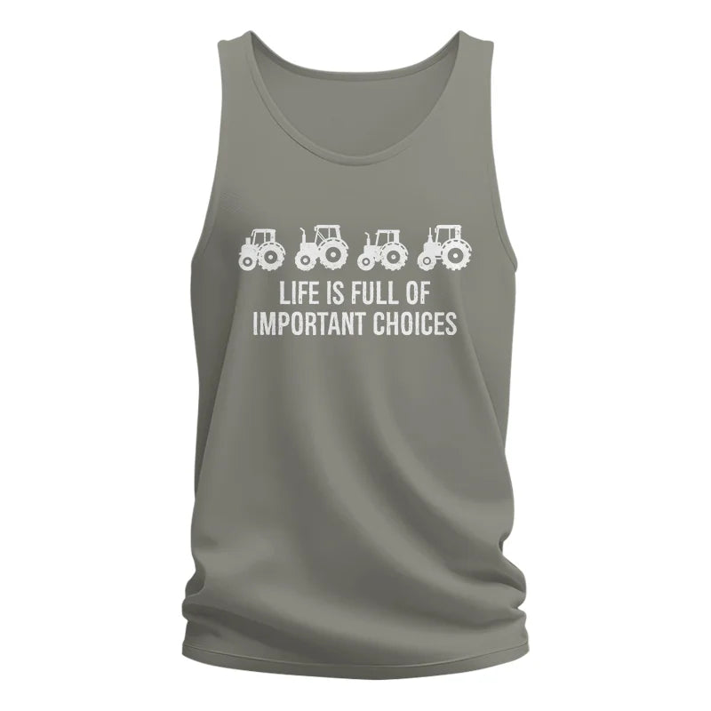 Life Is Full Of Important Choices 18 - Unisex Jersey Tank