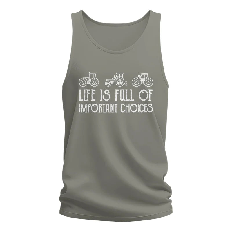 Image of Life Is Full Of Important Choices 7 - Unisex Jersey Tank