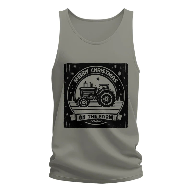 Merry Chritmas On The Farm 5 - Unisex Jersey Tank