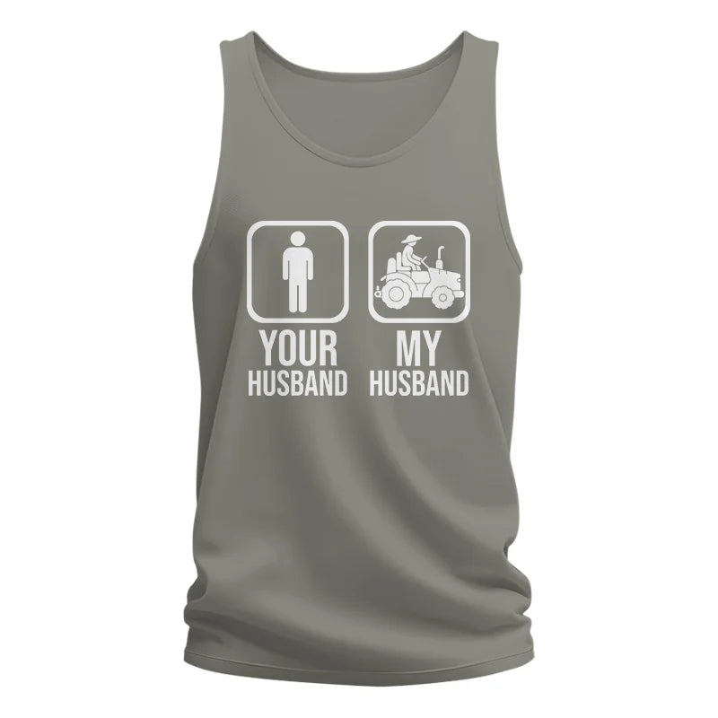 My Husband Is Cooler Than Yours Funny Farm Tractor 1 - Unisex Jersey Tank