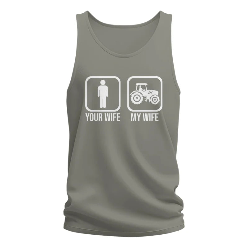 My Wife Is Cooler Than Yours Funny Farm Tractor 1 - Unisex Jersey Tank