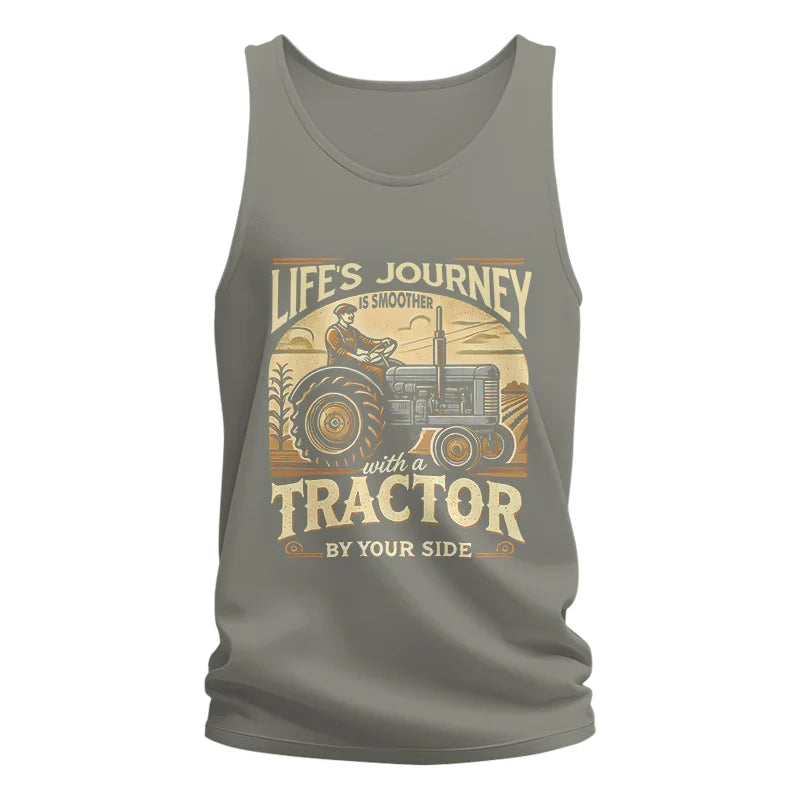 Smoother With A Tractor By Your Side - Unisex Jersey Tank