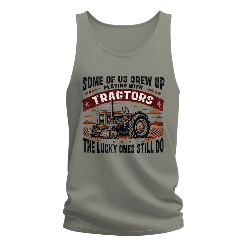 Image of Some Of Us Grew Up Playing With Tractors 2 - Unisex Jersey Tank