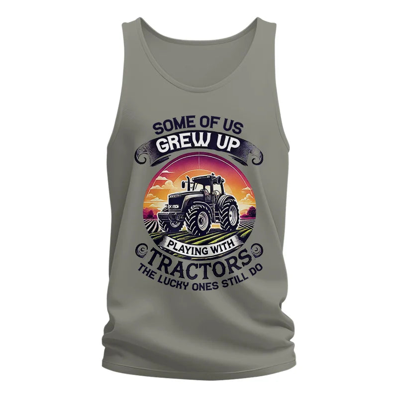 Some Of Us Grew Up Playing With Tractors 4 - Unisex Jersey Tank