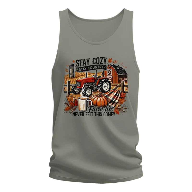 Stay Cozy_Stay Country_Farm Life Never Felt This Comfy - Unisex Jersey Tank