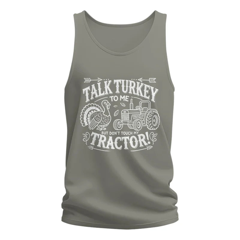 Talk Turkey to Me But Don’t Touch My Tractor 2 - Unisex Jersey Tank