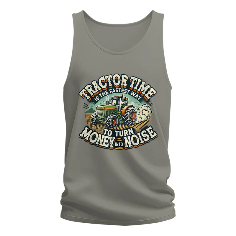 Image of Tractor Time To Turn Money Into Noise - Unisex Jersey Tank