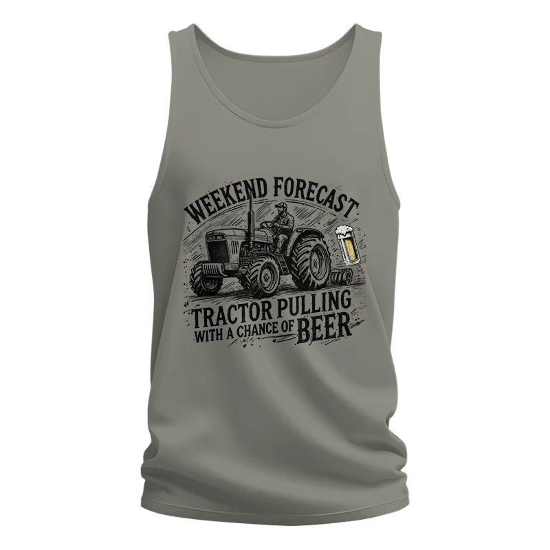 Image of Tractor With A Chance Of Beer - Unisex Jersey Tank