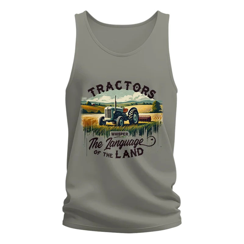 Tractors Whisper The Language Of The Land 2 - Unisex Jersey Tank