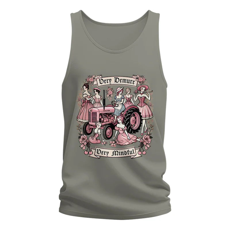 Image of Very Demure Very Mindful Tractor - Unisex Jersey Tank