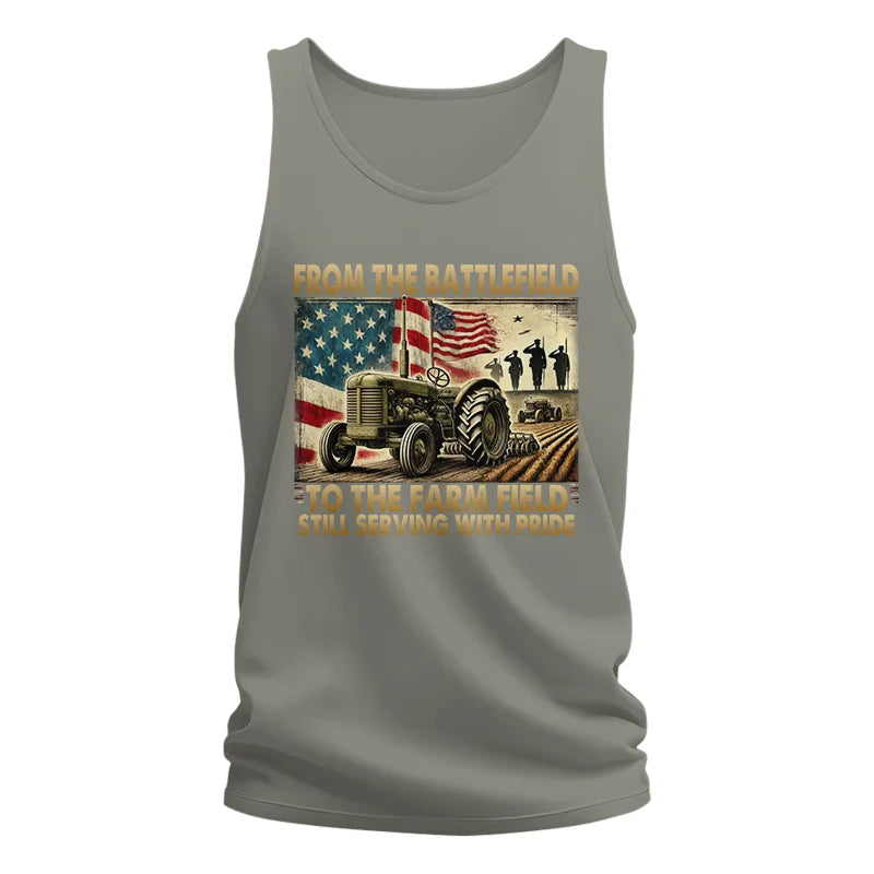 Image of Veteran Farmer From The Battlefield To The Farm Field 1 - Unisex Jersey Tank