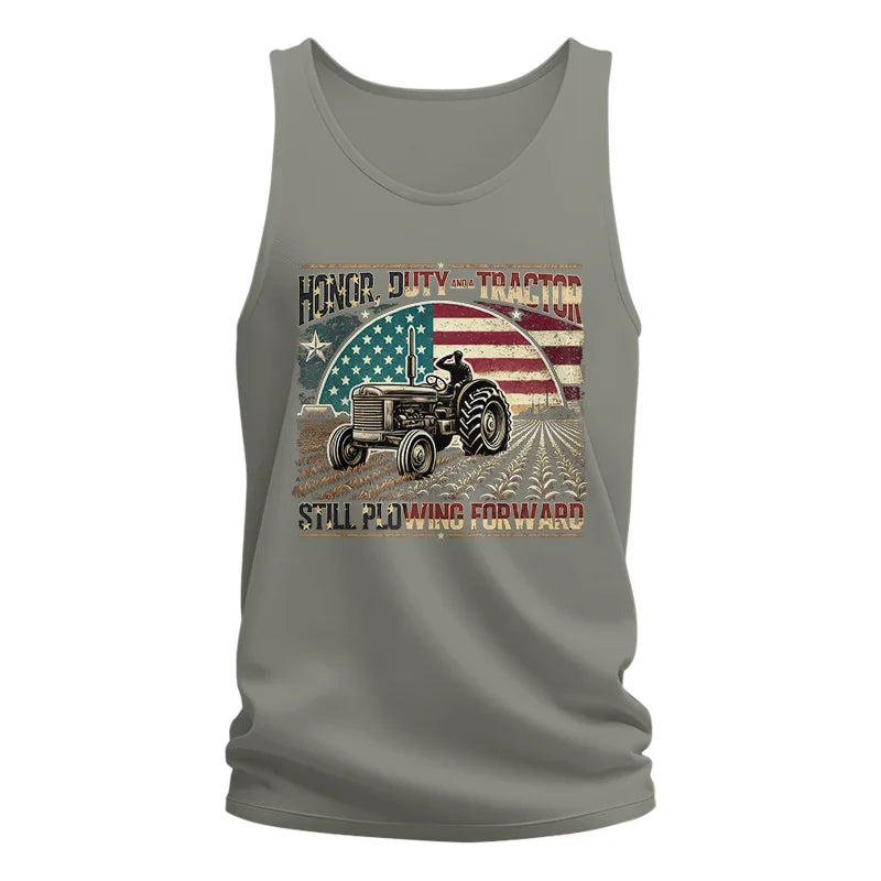 Veteran Farmer Honor Duty And A Tractor 1 - Unisex Jersey Tank