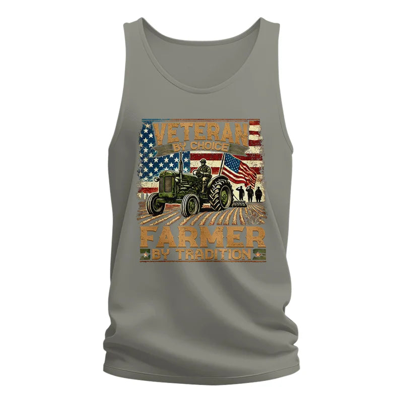 Image of Veteran Farmer Veteran By Choice_Farmer By Tradition - Unisex Jersey Tank