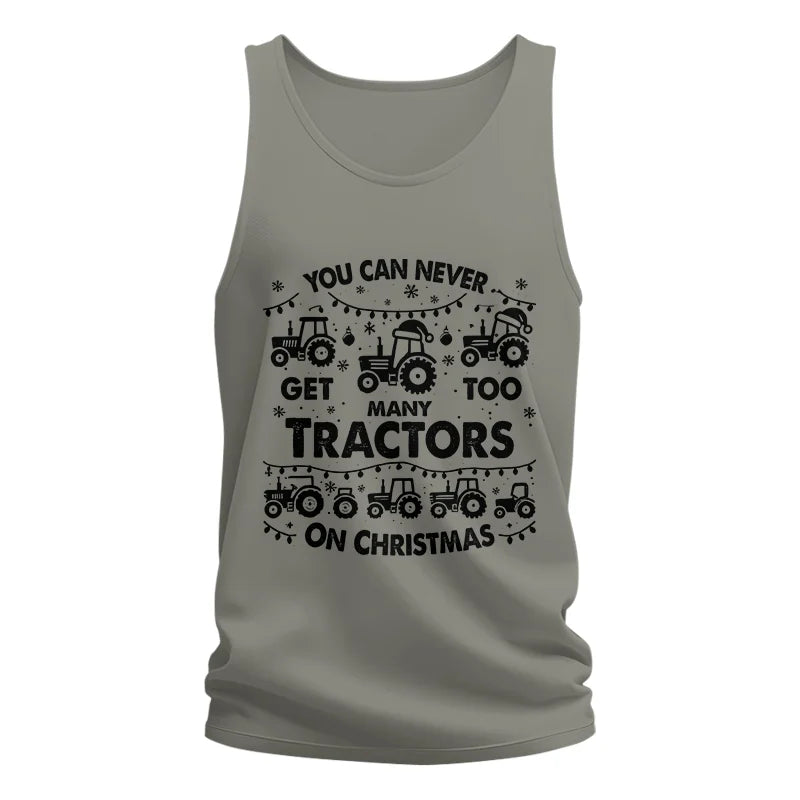 Image of You Can Never Get Too Many Tractors On Christmas - Unisex Jersey Tank