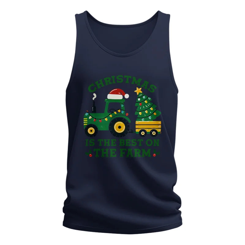 Christmas Is The Best On The Farm - Unisex Jersey Tank