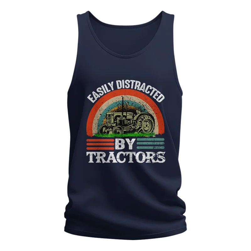 Image of Easily Distracted By Tractors - Unisex Jersey Tank