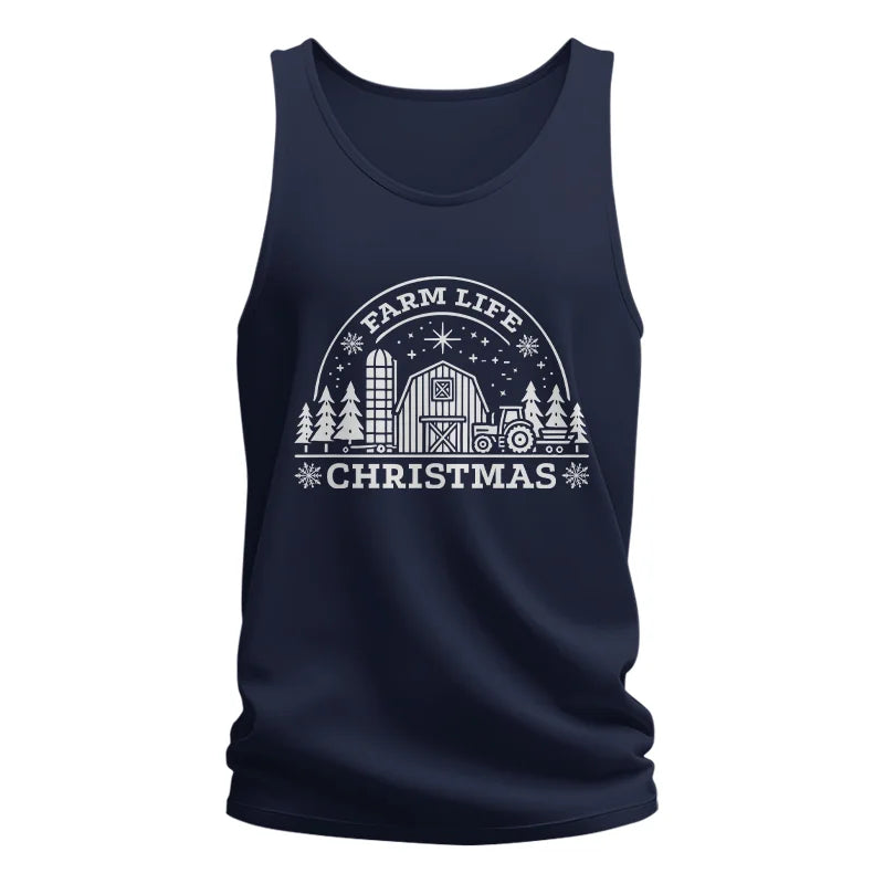 Image of Farm Life Christmas 4 - Unisex Jersey Tank