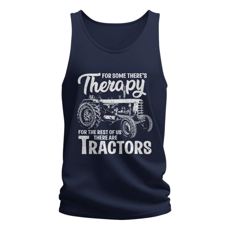 Funny Farmer Therapy Vintage Tractor Lover - Unisex Jersey Tank