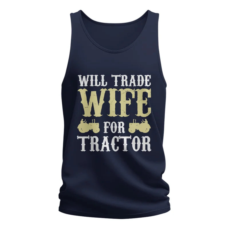 Image of Funny Will Trade Wife For Tractor - Unisex Jersey Tank