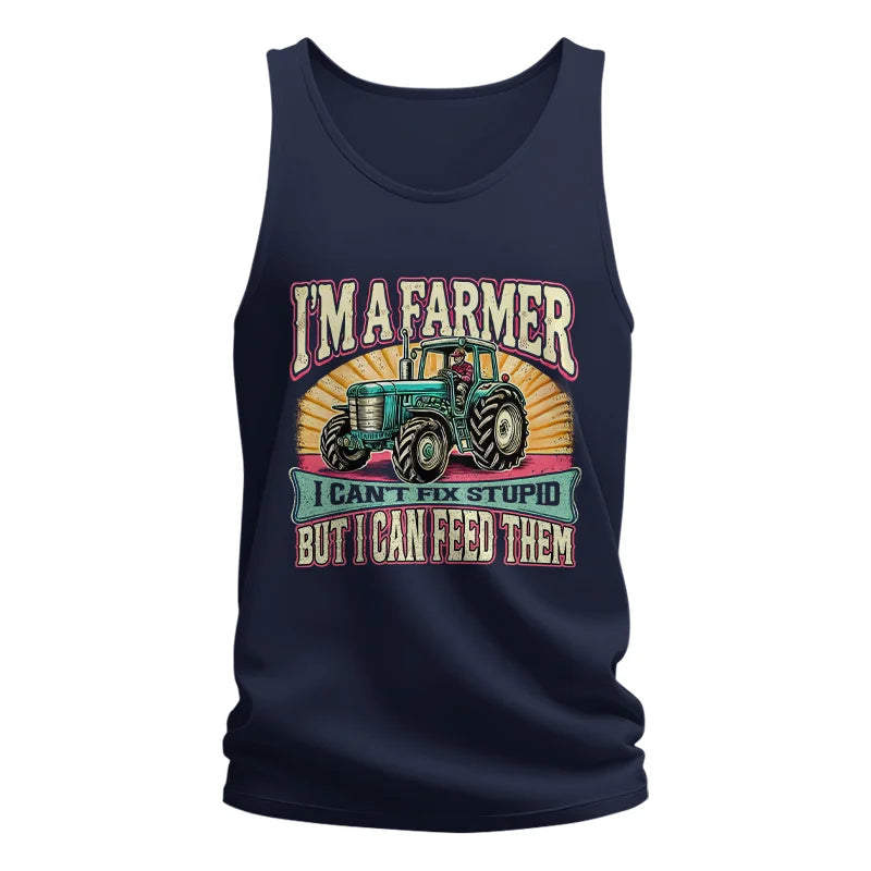 Image of I'm A Farmer_Fix Stupid_Feed Them - Unisex Jersey Tank