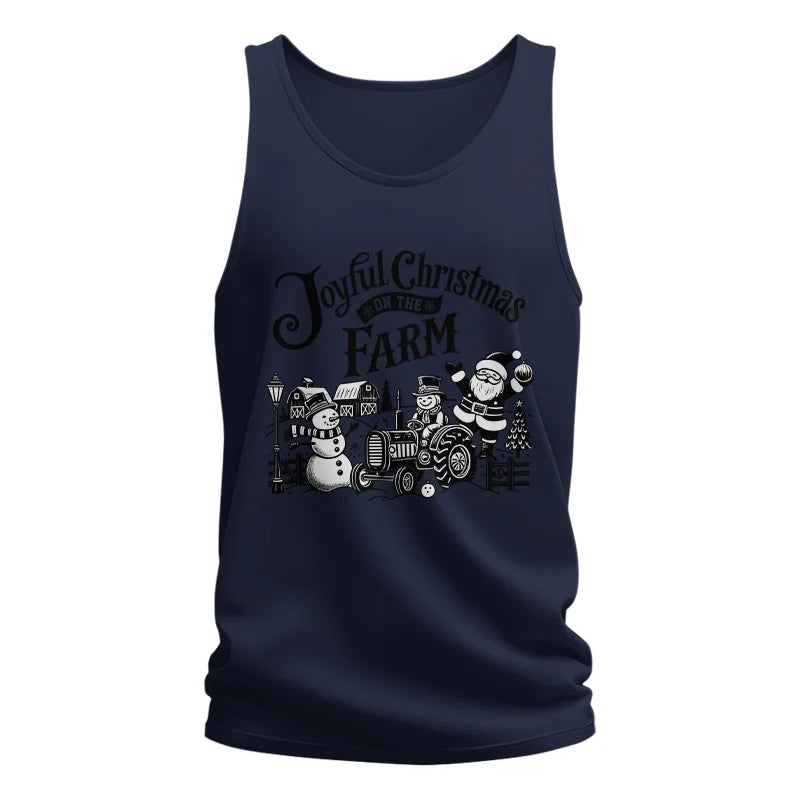 Image of Joyful Christmas On The Farm 1 - Unisex Jersey Tank