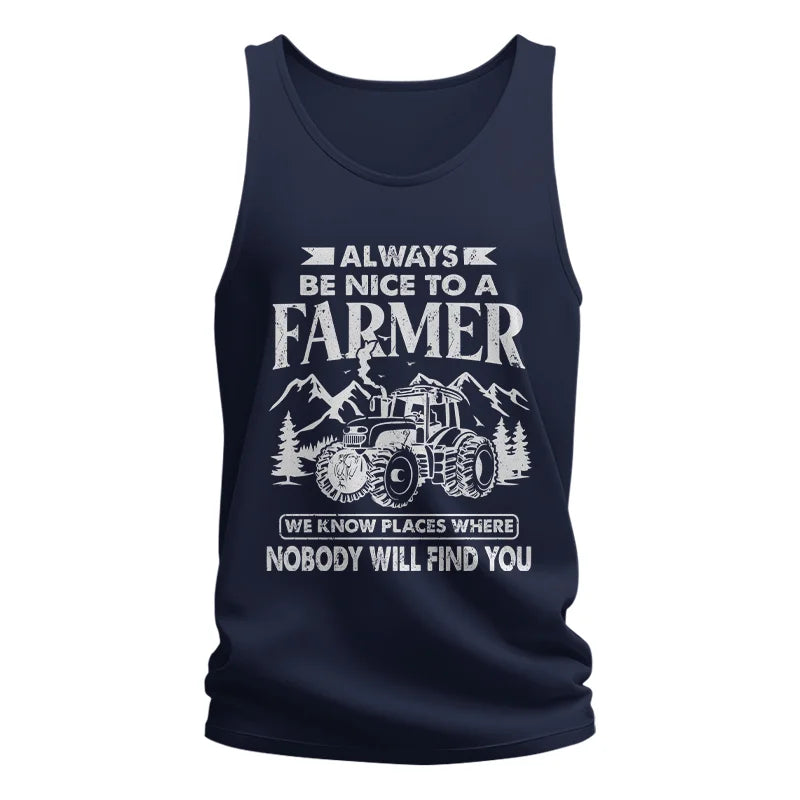 Image of Nice Farmer Funny Tractor Rancher Farming - Unisex Jersey Tank