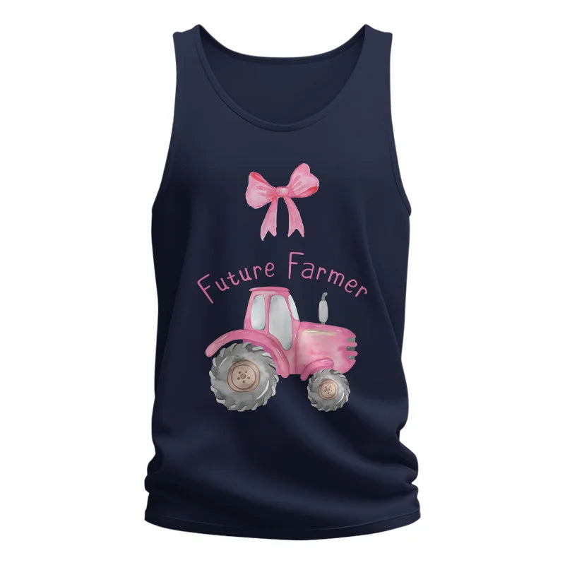 Image of Pink Tractor For Future Farmer - Unisex Jersey Tank