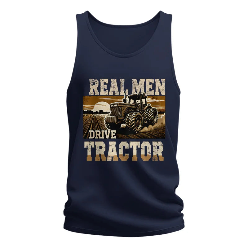 Real Men Drive Tractor - Unisex Jersey Tank