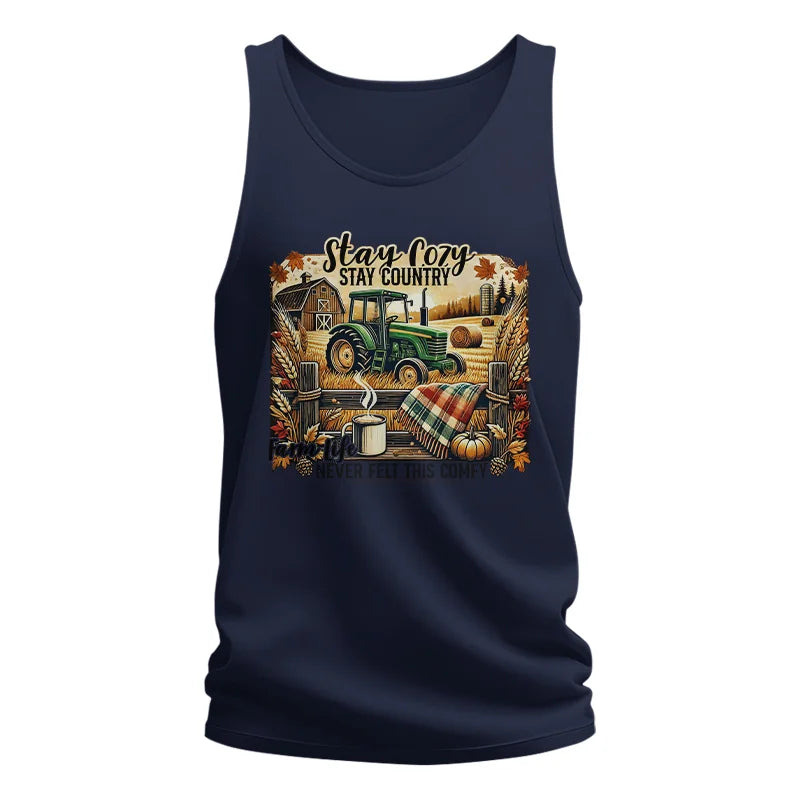 Image of Stay Cozy_Stay Country_Farm Life Never Felt This Comfy 2 - Unisex Jersey Tank