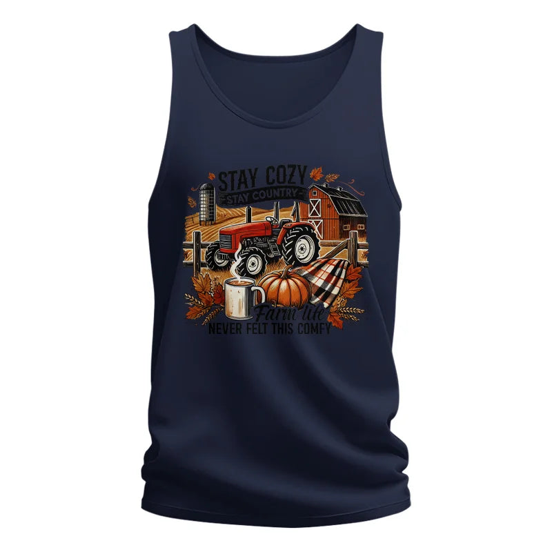 Stay Cozy_Stay Country_Farm Life Never Felt This Comfy - Unisex Jersey Tank