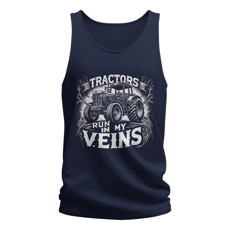 Tractors Run In My Veins - Unisex Jersey Tank