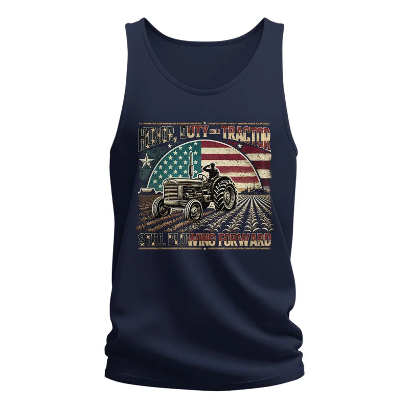 Veteran Farmer Honor Duty And A Tractor 1 - Unisex Jersey Tank