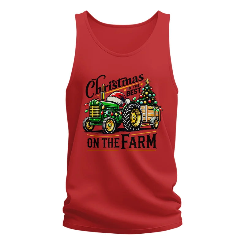 Christmas Is The Best On The Farm 3 - Unisex Jersey Tank