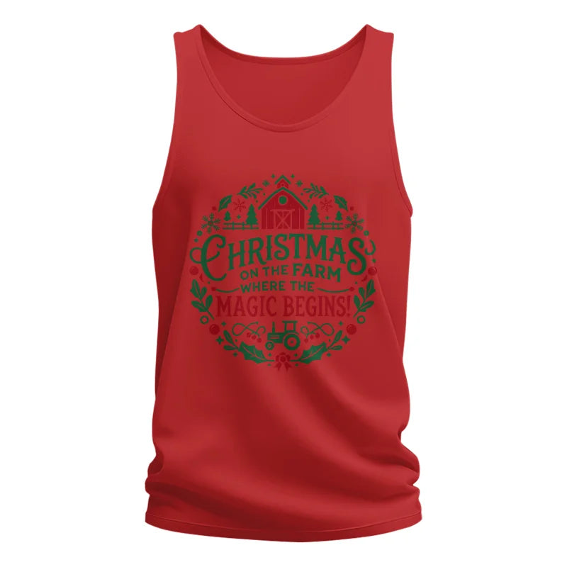 Christmas on the Farm Where the Magic Begins! 2 - Unisex Jersey Tank