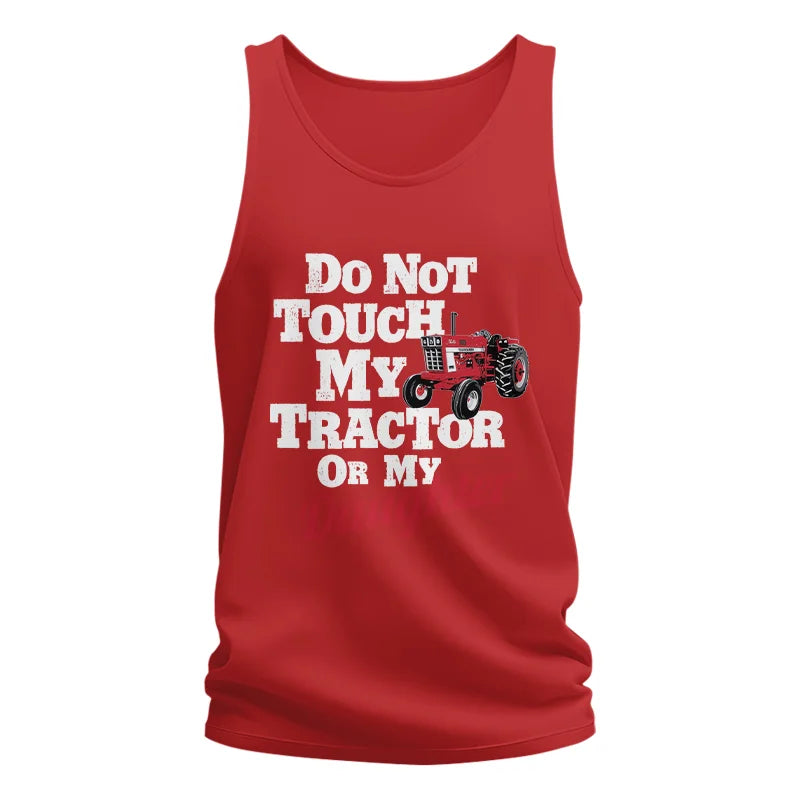 Image of Do Not Touch My Tractor Or My Daughter - Unisex Jersey Tank