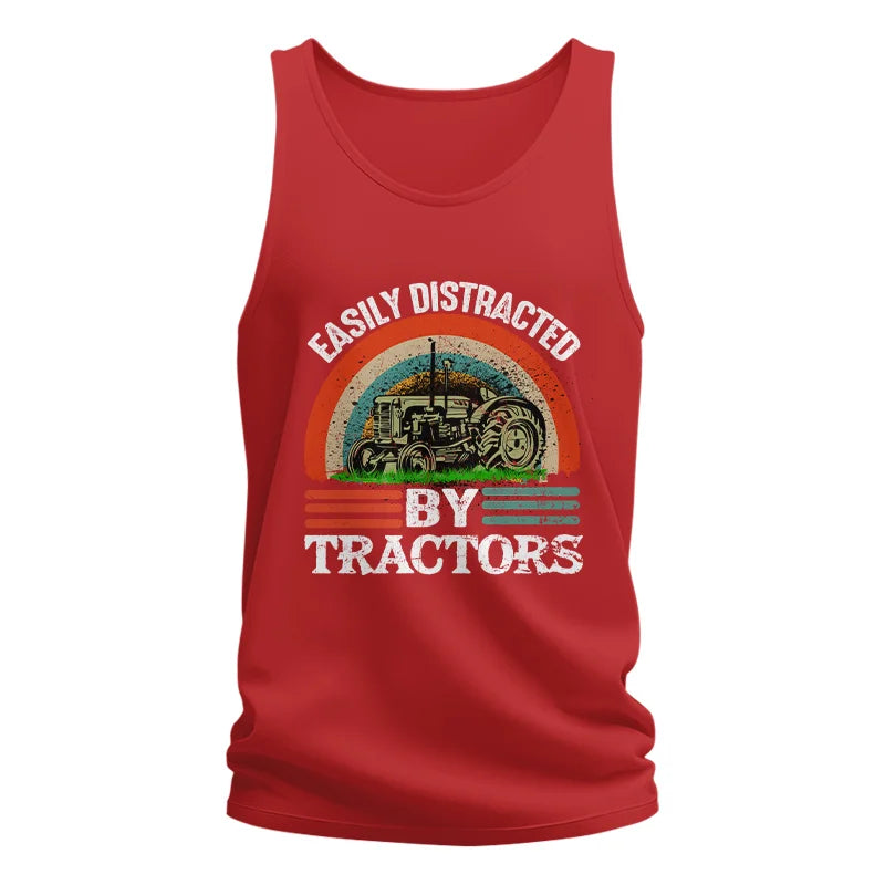 Easily Distracted By Tractors - Unisex Jersey Tank