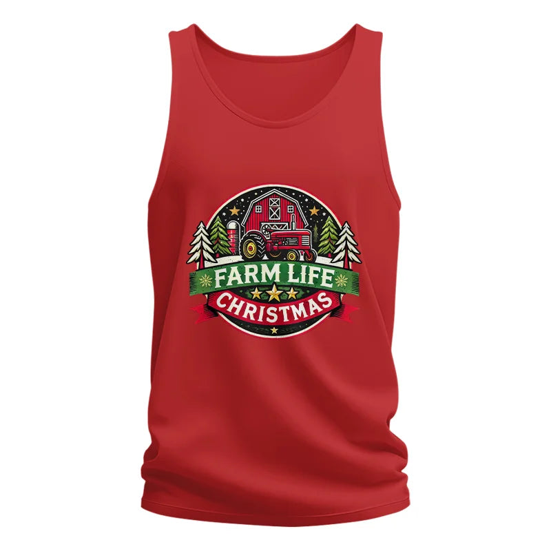 Image of Farm Life Christmas 3 - Unisex Jersey Tank