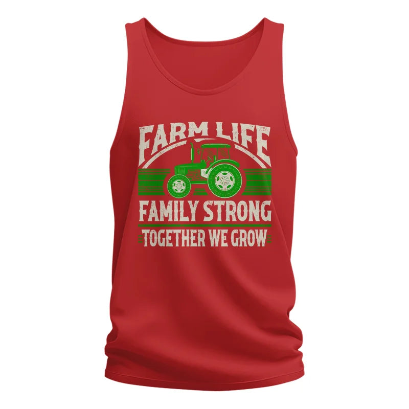 Farm life Family Strong_Together We grow - Unisex Jersey Tank