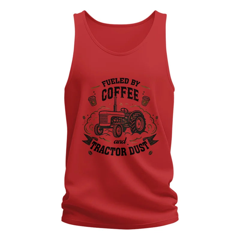 Image of Fueled By Coffee And Tractor Dust - Unisex Jersey Tank